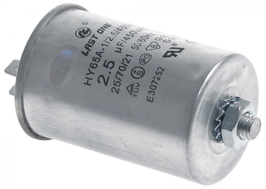 operating capacitor capacity 2,5µF 450V  50/60Hz environment temperature max. -25 up to +70°C