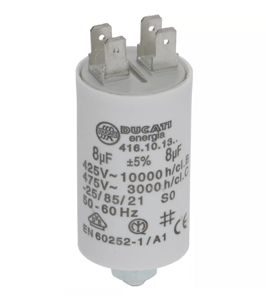 Condensator 8 µF, 450V, L 55mm