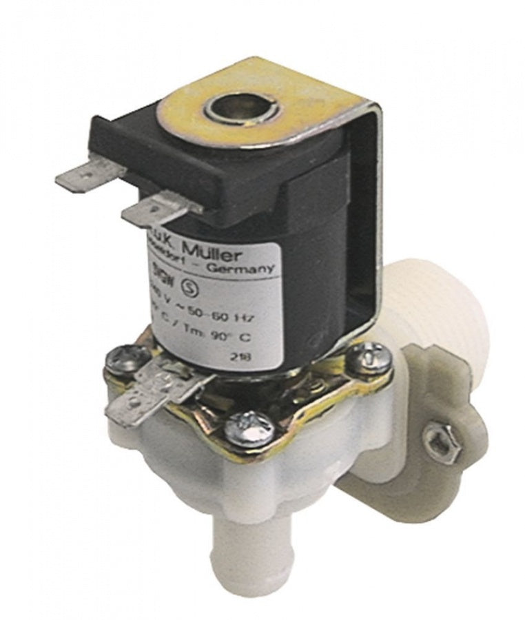 Electrovalva Muller unghiulara 230 V, intrare 3/4", iesire 14,5 mm, DN10, t.max. 90°C, duty cycle 100% - 370001