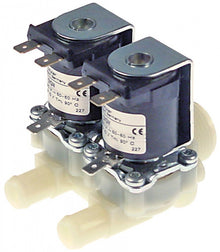 Electrovalva Muller dubla 230 V, intrare ¾", iesiri 14,5 mm, deschidere nominala DN 10, temp max fluid 90°C - 370004