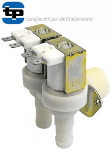 Electrovalva unghiulara cu 2 iesiri 230V, intrare ¾", iesire 14 mm, deschider nominala DN10, TP - 370020