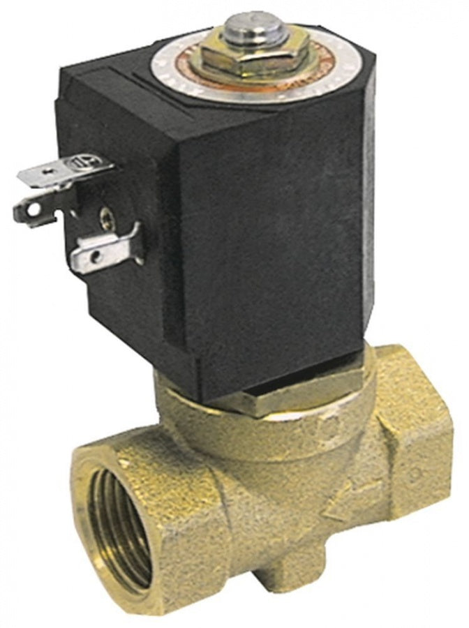 Electrovalva 2 Cai, 230 V, racord ½", L 54 mm, deschidere nominala 10,5 mm, priza DIN - Cod 370040