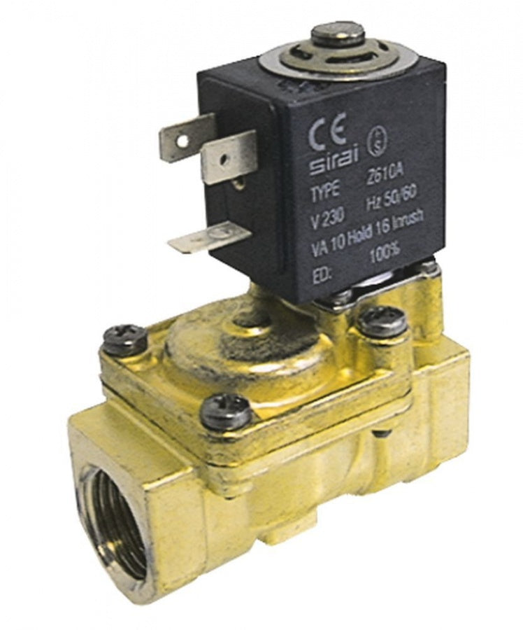 Electrovalva 3/4" Sirai L180-B, 230 V, L 79 mm, DN 18 mm, -10+90°C, P.max. 12 bari - 370048