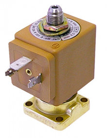 Electrovalva cu talpa patrata 24 V CC, deschidere nominala 2,5 mm, priza DIN, -10° la 140°C, LUCIFER - 370051
