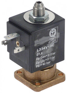 Electrovalva 3 cai SIRAI model L334-V, 230 V, deschidere nominala 2,3 mm, priza DIN - 370080