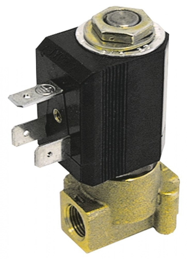 Electrovalva 2 Cai, 230 V, racord 1/8", L 30 mm, deschidere nominala 2,5 mm, priza compacta - Cod 370096