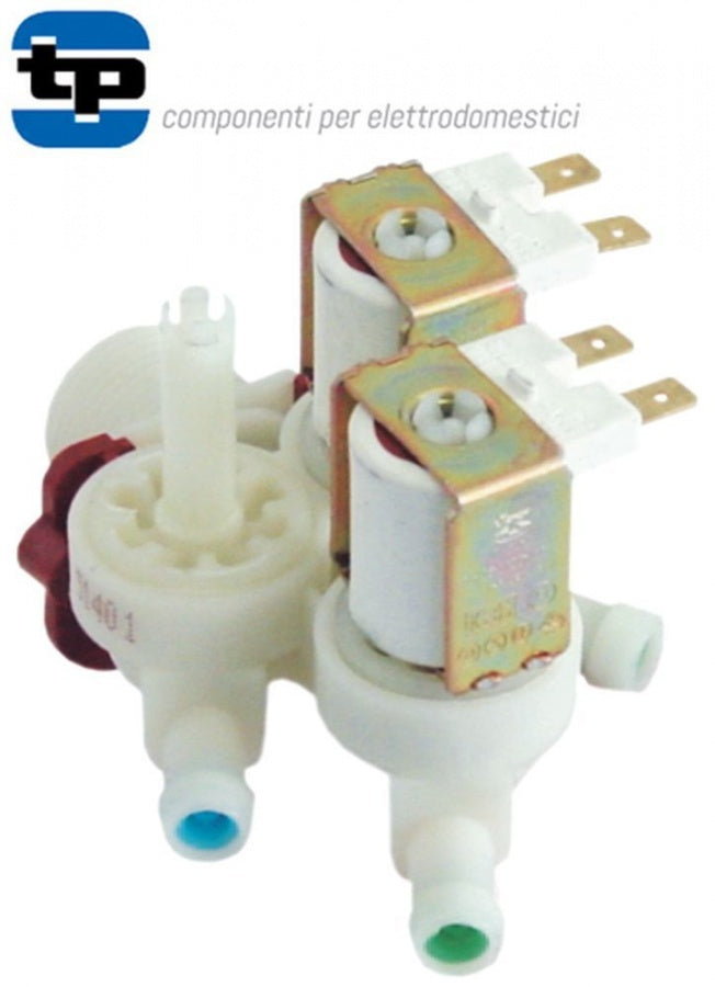 Electrovalva, 3 Cai, dreapta, 230 V, intrare ¾", iesire 11,5 mm, t. max. 90°C, plastic - Cod 370189
