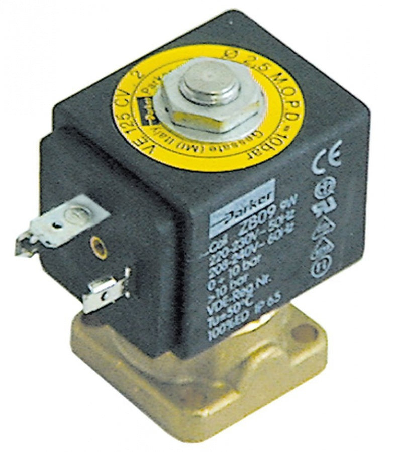 Electrovalva Parker 230 V, tip VE-125, bobina ZB09, priza DIN, temp -20+130°C - 370202
