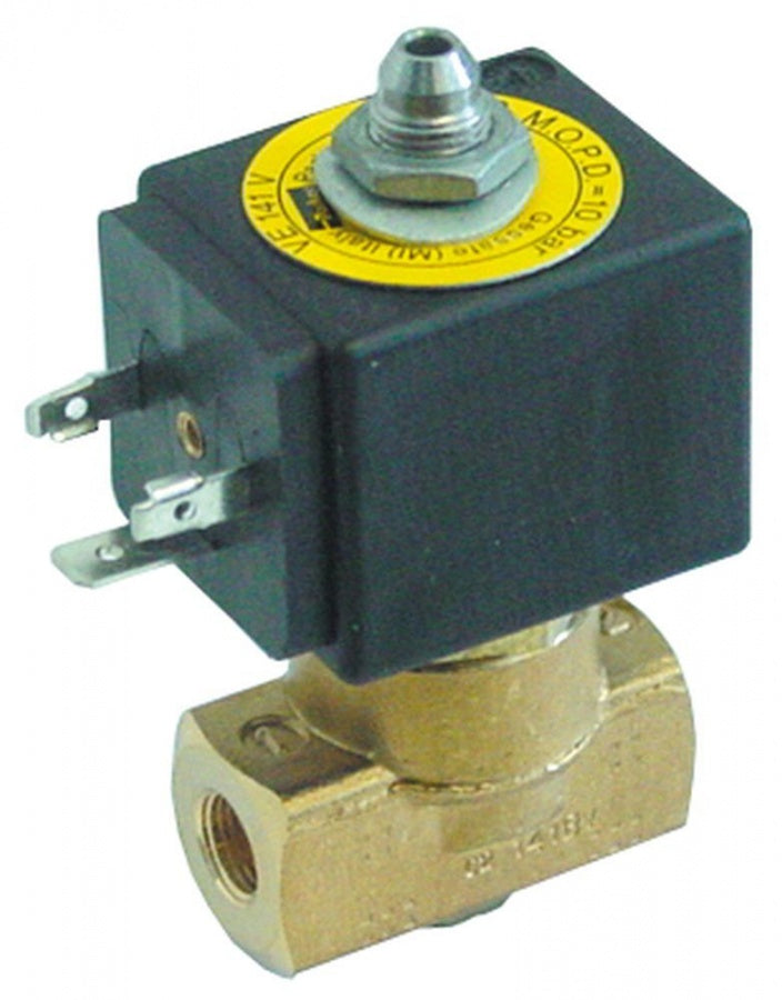 Electrovalva 3 Cai, 230 V, racord 1/8", deschidere nominala 2 mm, priza DIN - Cod 370212