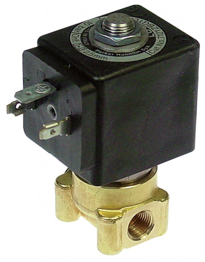 Electrovalva 2 cai, 24 V CC, racord 1/8", deschidere nominala 2,5 mm, temp. -20°+130°C, priza DIN - 370230