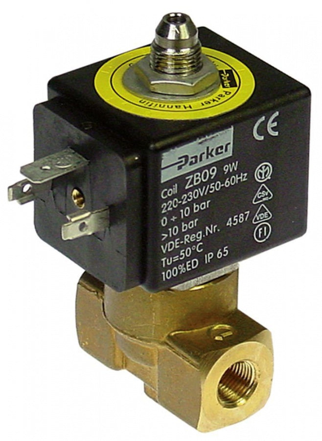 Electrovalva Parker VE-141, 1/8", 230 V, deschidere nominala 1,2 mm, priza DIN - 370234