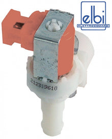 Electrovalva plastic unghiulara, 1 iesire, 230V, intrare ¾", iesire 14 mm, t. max. 90°C, ELBI - Cod 370253