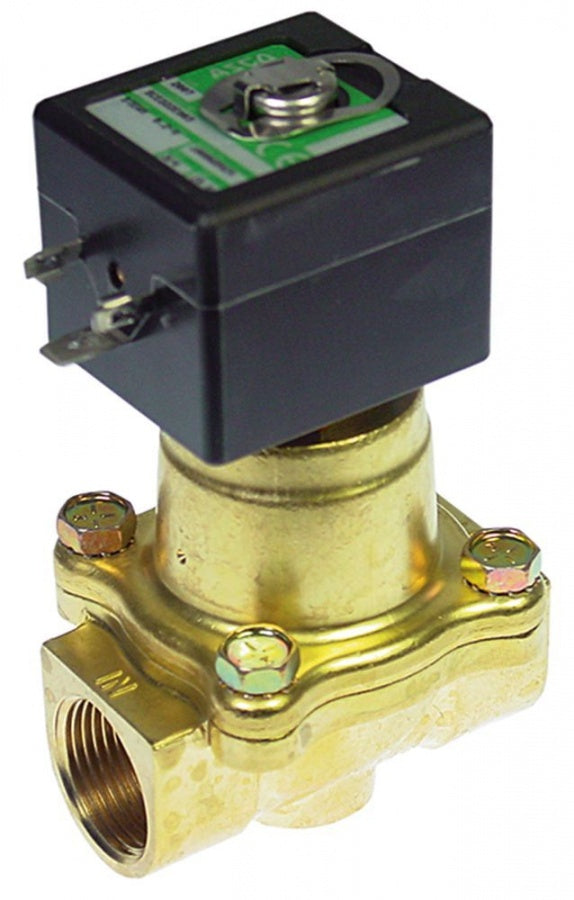 solenoid valve 2-ways 230V inlet ¾" outlet ¾" L 70mm DN 19mm slide-on receptacle DIN