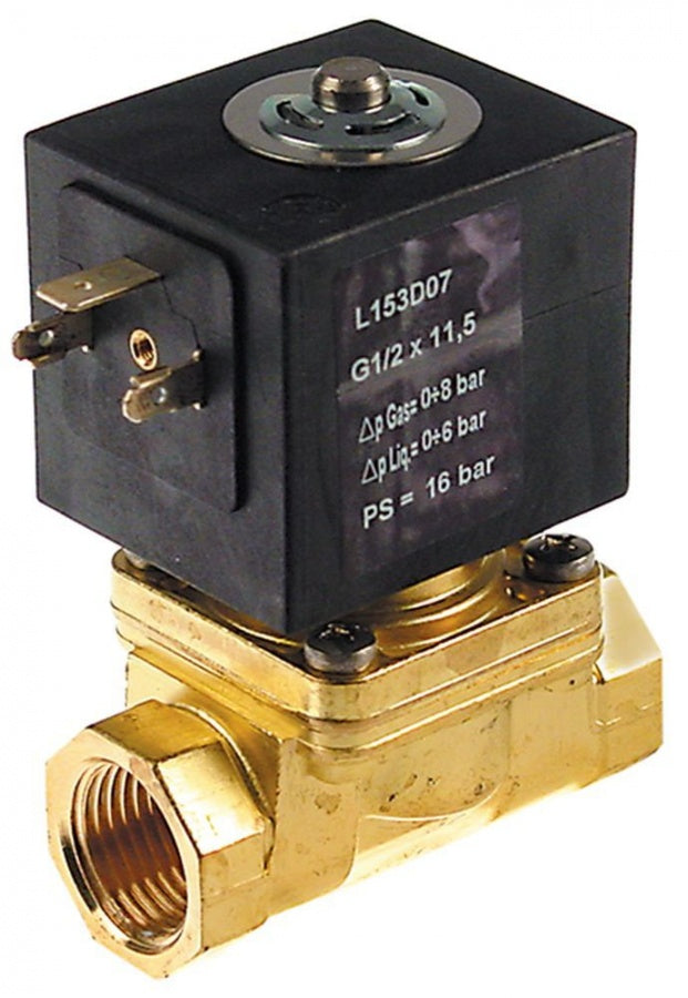 Electrovalva SIRAI L153-D, ½", bobina Z134A 230 V, 0,1-8 bari, -10+140°C, pentru abur sau apa - 370264