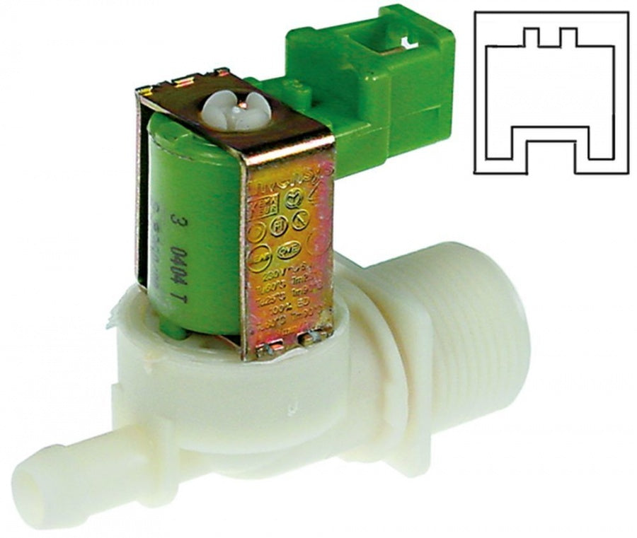 Electrovalva dreapta, 230 V, intrare ¾", iesire 11,5 mm, deschidere nominala DN10, EATON (INVENSYS) - Cod 370268