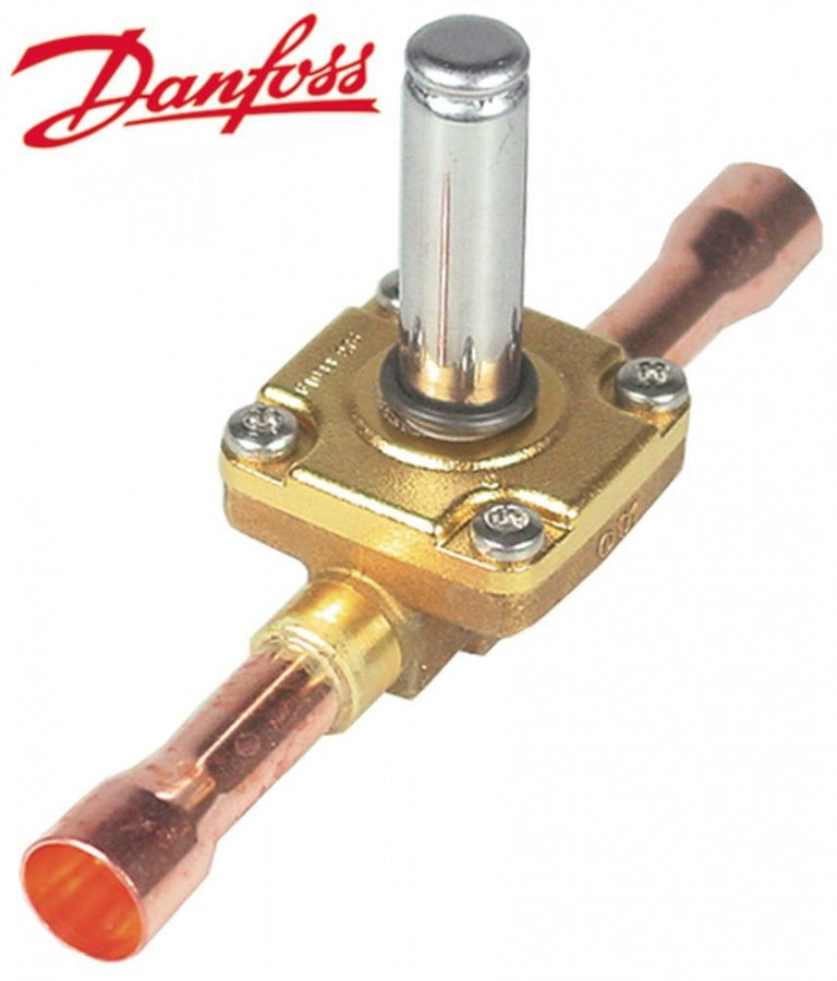 solenoid valve body NC type EVR 10 p max 35bar DN 9,5mm connection 16mm soldering connection