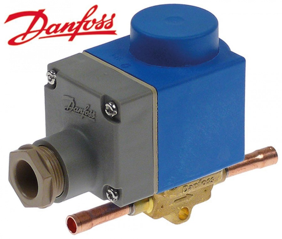 solenoid valve NC type EVR 3 230V p max 45,2bar connection 6mm soldering connection
