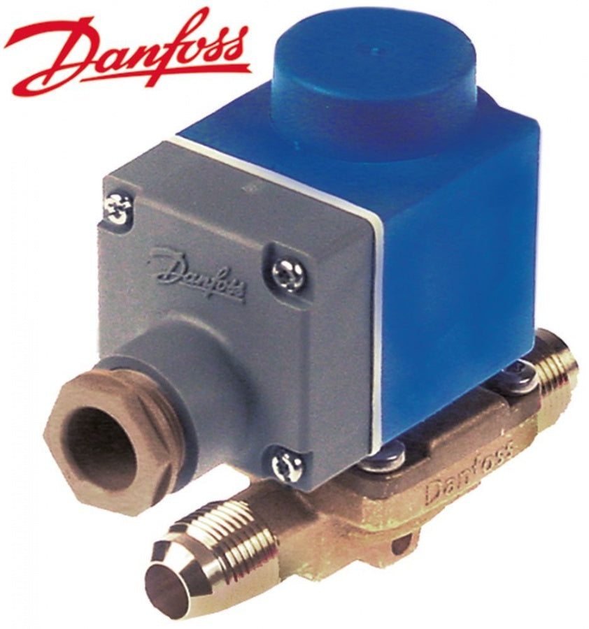 solenoid valve NC type bw 230V p max 35bar connection ¾" UNF (12mm) -40° up to 105°C DANFOSS