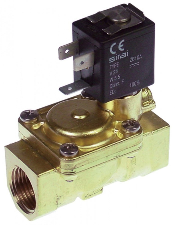 Electrovalva Sirai 1/2", serie L180, bobina ZB10A 24VDC - 370305