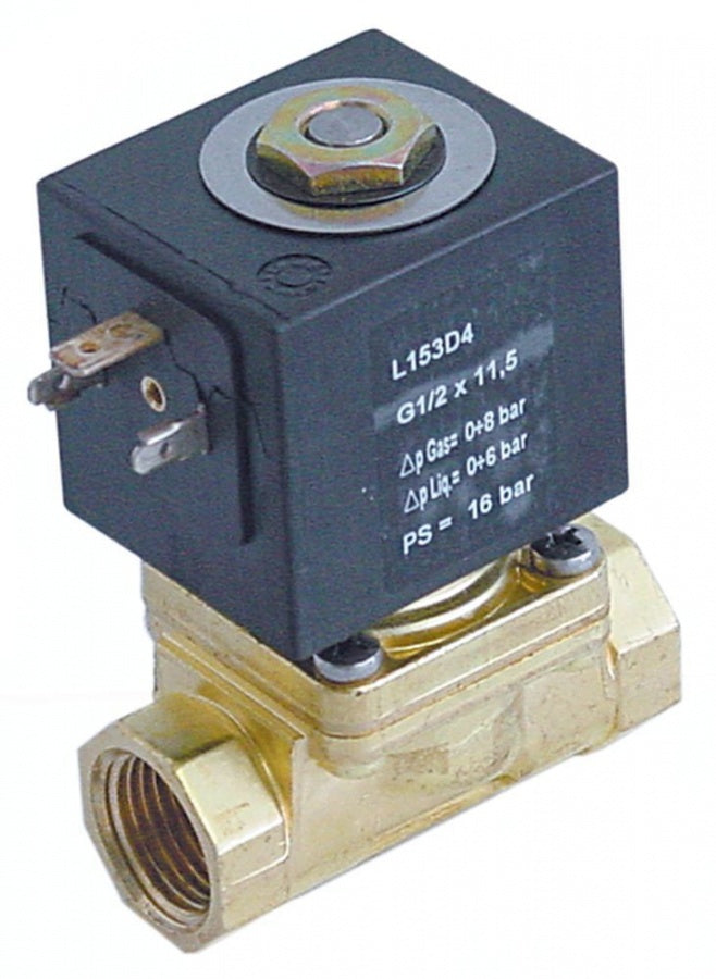 Electrovalva 24 V CA, racord ½", L 66 mm, deschidere nominala 11,5 mm, priza DIN - 370314