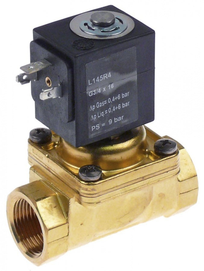 Electrovalva abur Srai 3/4", tip L145, 230 V, L 79 mm, bobina Z534A, temp. +60+170°C, Pres. 0,4-6 bari - 370323