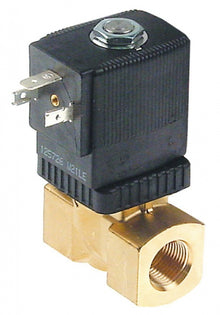 Electrovalva 2 Cai, 230 V, racord 3/8", deschidere nominala 10 mm, priza DIN - Cod 370335