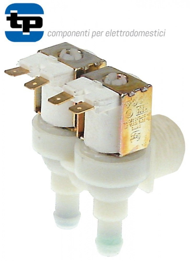 Electrovalva, 2 Cai, unghiulara, 230V, intrare ¾", iesire 11,5mm, plastic, TP - Cod 370337