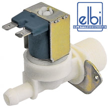 Electrovalva dreapta 230 V, intrare ¾", iesire 11,5 mm, t. max. 90°C, ELBI, cu reductie debit pe iesire 0.25 l/min - 370360
