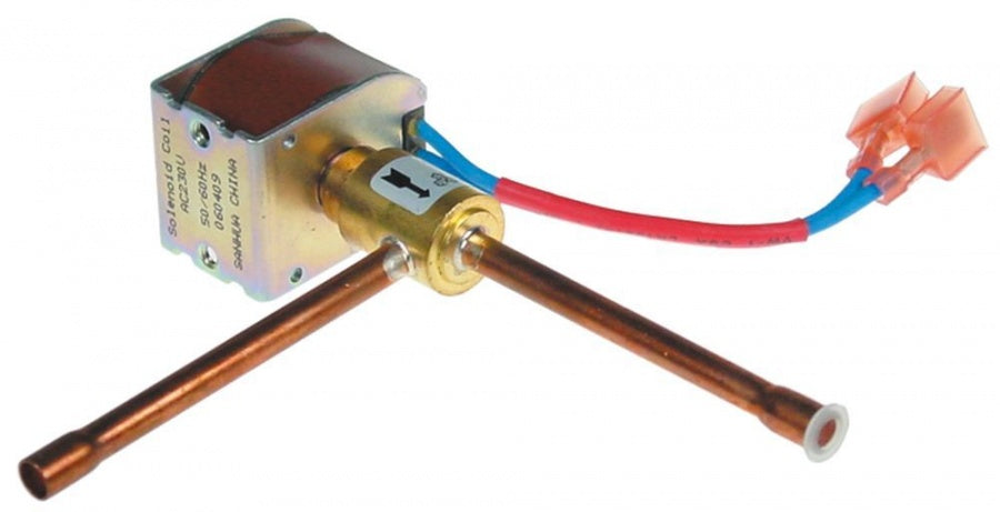 solenoid valve angled 230V DN1,9 connection 6mm soldering connection refrigeration