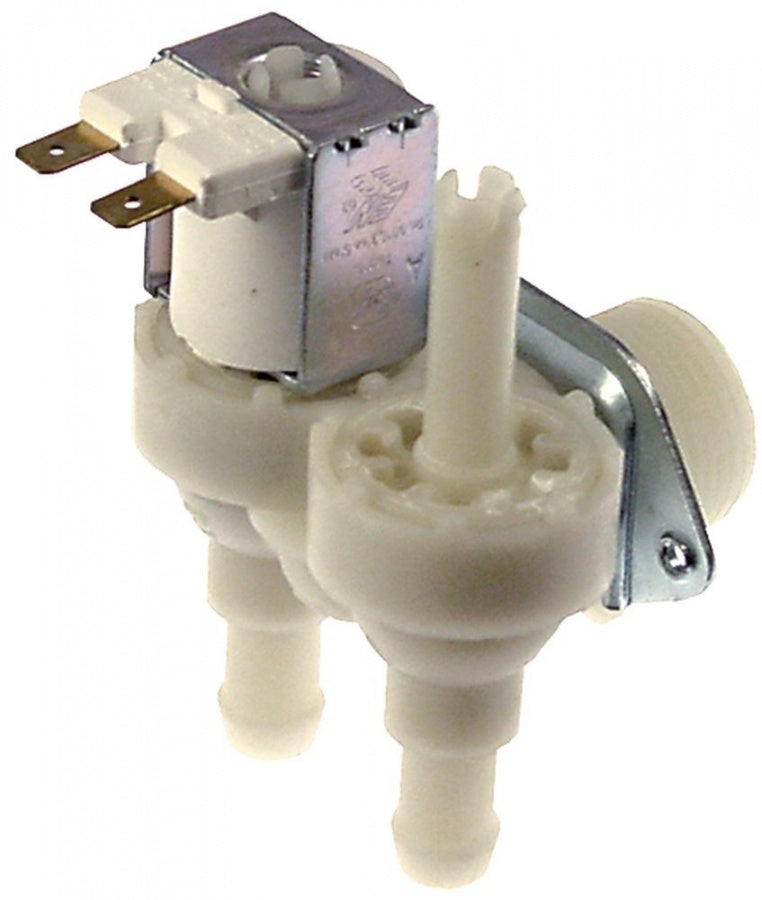 solenoid valve double angled 230 V inlet 3/4" outlet 11,5 mm t.max. 90°C output B 0,6 l/min