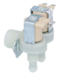 Electrovalva dubla unghiulara 230V, intrare 3/4", iesiri 11,5 mm, temp. max. 90°C, reductii debit 0,6 l/min - 370436