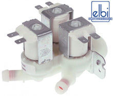 Electrovalva cu 3 iesiri ø 11,5 mm, dreapta, 230 V, intrare ¾", t.max. 90°C, cu reductii debit - 370443