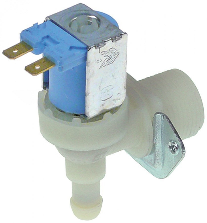 Electrovalva unghiulara 230 V, intrare ¾", iesire 11,5 mm, t. max. 90°C, debit 2,5 l/min, TP - 370449