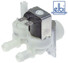Electrovalva, 2 Cai, 230 V, intrare ¾", iesire 11,5 mm. t. max. 90°C, plastic, ELBI - Cod 370461