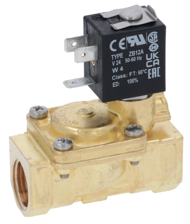 Electrovalva alama cu 2 cai  1/2", 24V AC, DN 13mm, t.max. -10 +90°C - 370464
