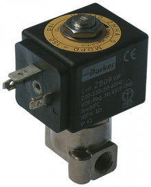 Electrovalva alama nichelata, 2 Cai, 230 V CA, racord 1/8", L 30 mm - Cod 370473