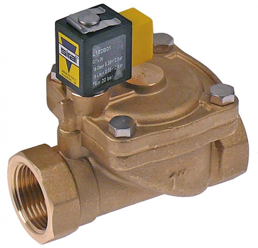 Electrovalva Sirai L180 B, racordare 1", bobina Z610A 230V, L 105 mm, temp. -10+90°C, presiuni 0,35-12 bari - 370480