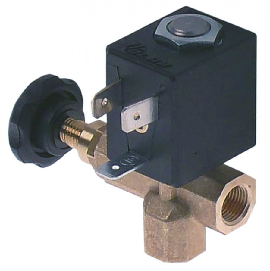 Electrovalva reglabila, 2 cai, 230 V, racorduri 1/8", L 64 mm - 370484