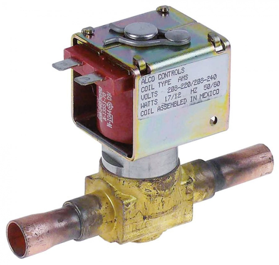 solenoid valve straight type 200RB5T4 230V p max 34,5bar connection solder connection 12,7mm