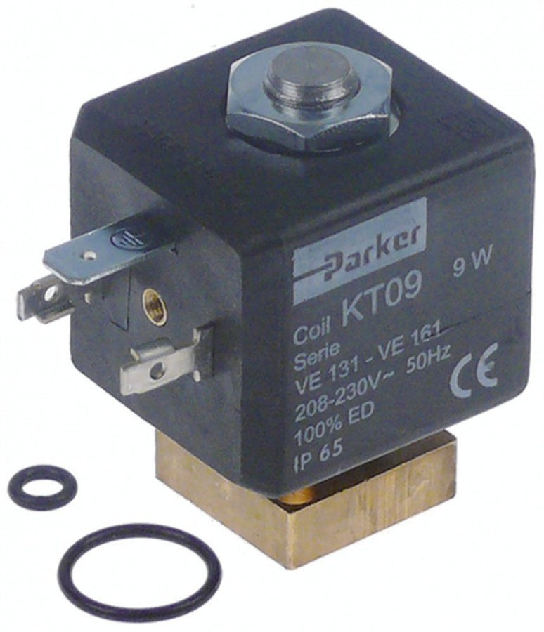 Electrovalva cu 2 cai PARKER, bobina KT09 230 V, flansa 22x22 mm - 370549