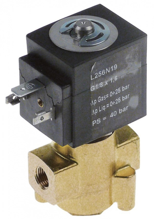  solenoid valve brass 2 -ways 230 V AC inlet 1/8" outlet 1/8" DN 1,6 mm L 42 mm SIRAI - 370565