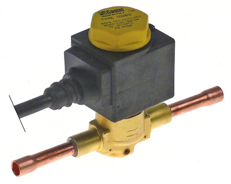 solenoid valve NC type 1028/2 S 230V connection ¼" soldering connection -35 up to 105°C