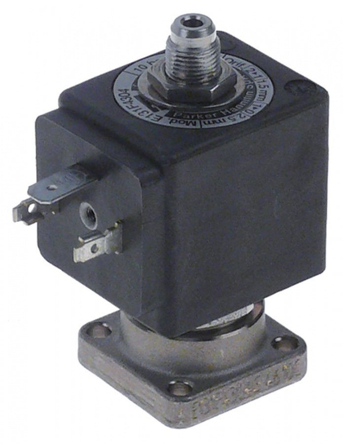 solenoid valve 3-ways 24 VAC DN mm slide-on receptacle DIN -10 up to 140°C PARKER