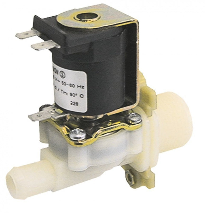 solenoid valve single straight 230V AC inlet 3/4" outlet 14,5mm output 3l/min t.max. 90°C MULLER