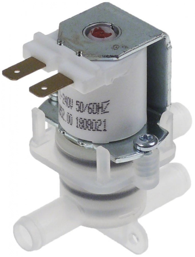 solenoid valve single 2-ways  230V inlet 10,5mm outlet 10,5mm MILANO 00168401 plastic