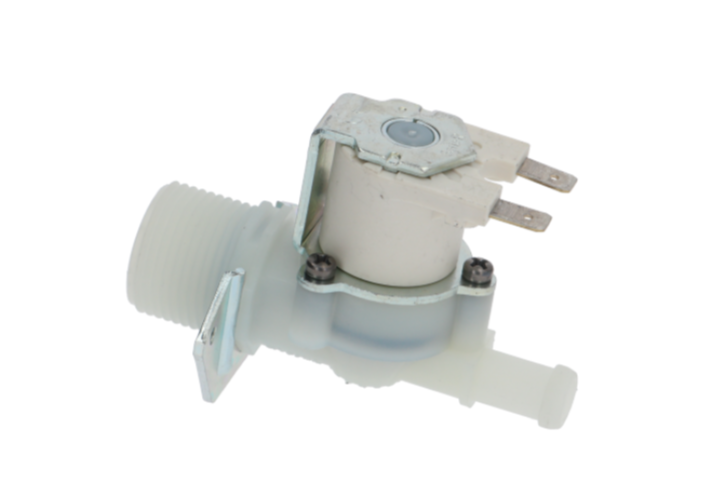 Electrovalva dreapta 230 V, filet 3/4", iesire 10,5 mm, debit 5 l/min, t.max. 90°C - 370675