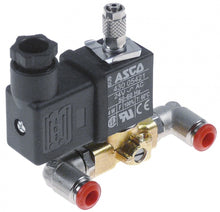 solenoid valve brass 3-ways 24V AC 50/60Hz connection John Guest 6mm NO DN 1,6mm p max 8,5bar