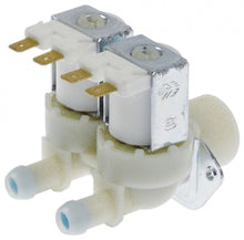 solenoid valve double straight 230V AC inlet ¾" outlet 11,5mm output A 1l/min output B 1l/min