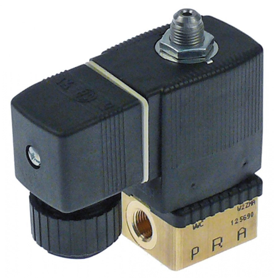 Electrovalva Burkert serie 6014, 24VDC, intrare 1/8", iesire 1/8", L 32mm, P.max. 10 bar, t.max. 100°C - 370698