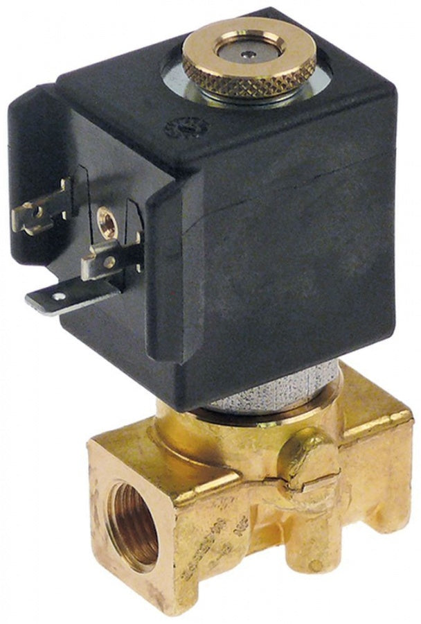 drain solenoid valve 2-ways 230 VAC inlet ¼" outlet ¼" L 41mm coil type 11630-9 50/60Hz brass